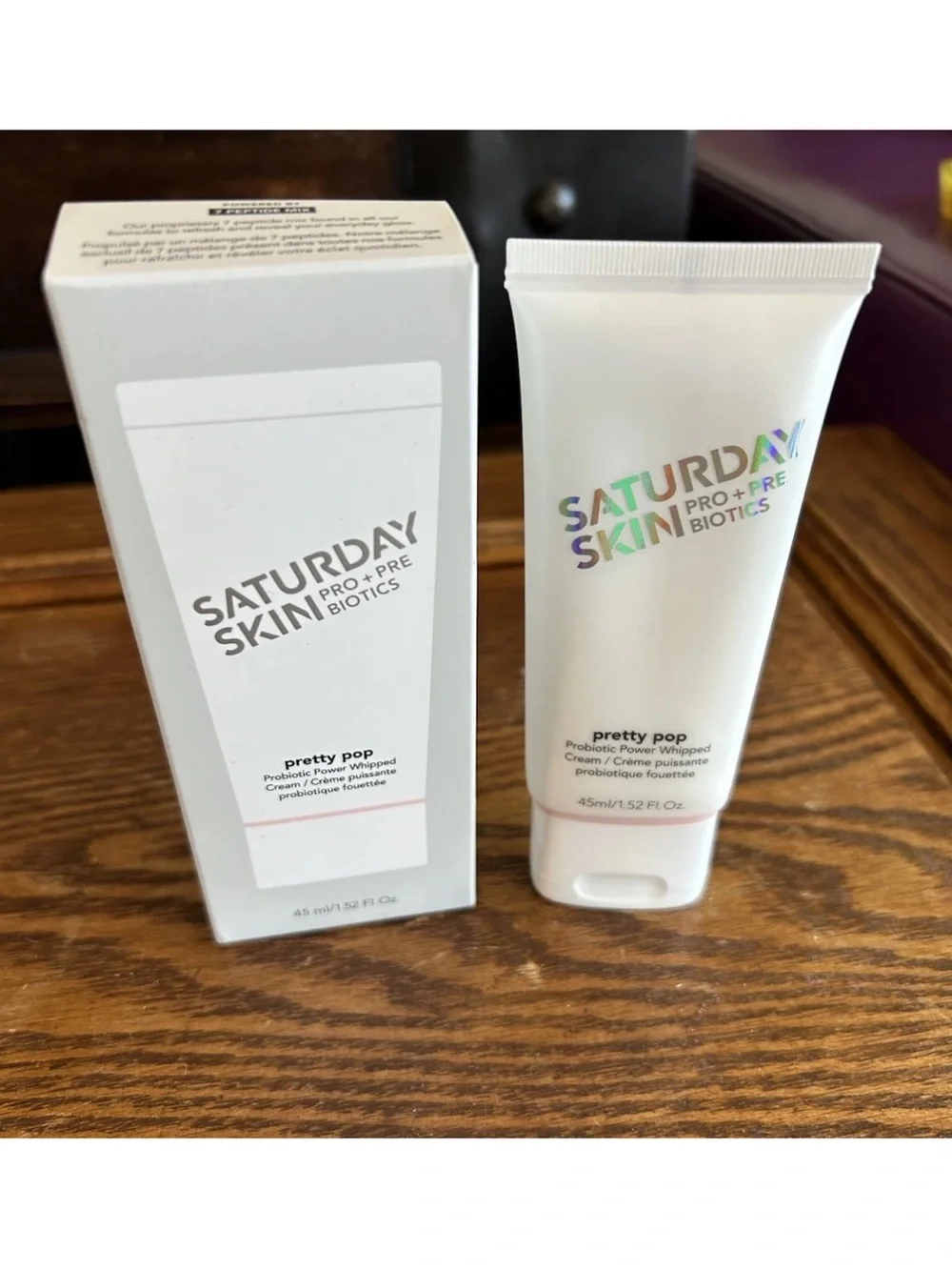 SATURDAY SKIN Pretty Pop Probiotic Power Whipped Cream 40mL/1.52 oz NEW in Box